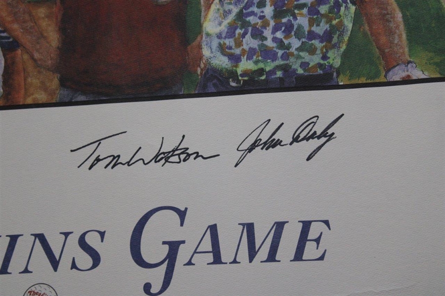 Tiger Woods, Daly, Watson & Couples Signed Ltd Ed 1996 The Skins Game Print JSA ALOA