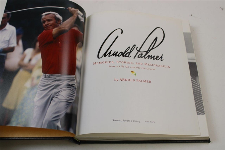 Arnold Palmer Signed Arnold Palmer Memories, Stories And Memorabilia JSA ALOA