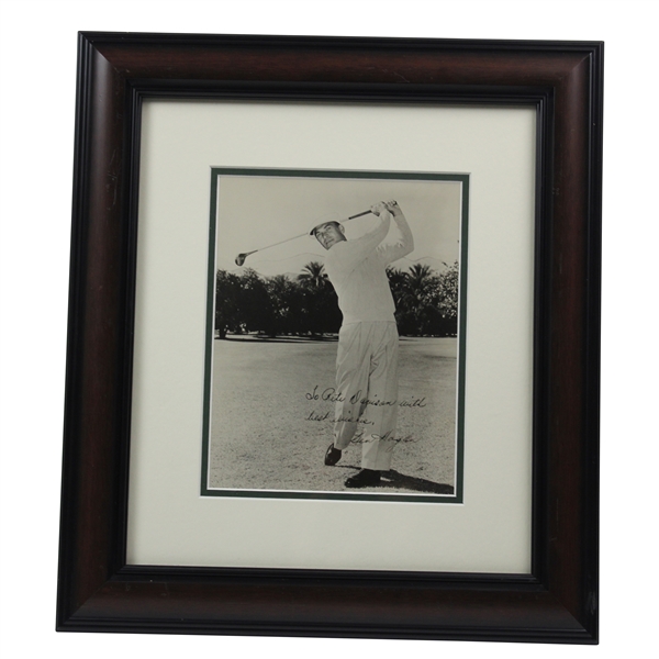 Ben Hogan Signed Framed Photo JSA ALOA