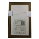 Byron Nelson, Gene Sarazen & Sam Snead Signed Augusta Scorecard w/Photo - Framed JSA FULL