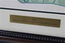 Nicklaus, Palmer , Ballesteros, Watson & others Signed 1982 The Players Sawgrass Layout - Framed JSA ALOA