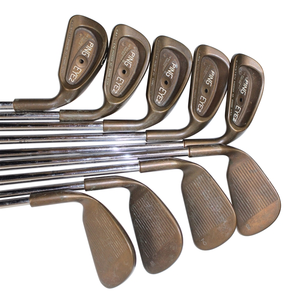 Set of BeCu Eye-2 Models 3-9 Black Dot Irons PW-SW Plus + Models