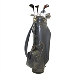 Ben Hogan '1973' Irons & Woods w/Wedge in Gray Hogan Bag w/Dozen Golf Balls
