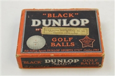 Vintage Dunlop Black Maxfli Golf Ball Box