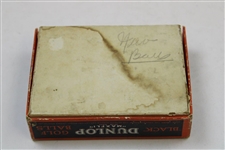 Vintage Dunlop Black Maxfli Golf Ball Box
