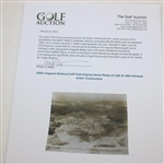 1930's Augusta National Golf Club Original Aerial Photo of 13th & 14th Fairways Under Construction