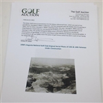 1930's Augusta National Golf Club Original Aerial Photo of 13th & 14th Fairways Under Construction