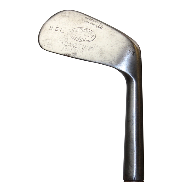 R.D. Thomson Special H.E.L. Guaranteed Hand Forged Bakspkin Mashie