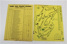 1951 US Open at Oakland Hills Official Program w/Map, Pairing Sheets & Scorecard