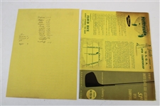 1951 US Open at Oakland Hills Official Program w/Map, Pairing Sheets & Scorecard