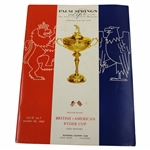 1959 Ryder Cup at Eldorado CC Palm Springs Town & Club Magazine Special Program