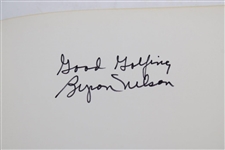 Byron Nelson Signed 1988 'Byron Nelson's Winning Golf' Book JSA ALOA