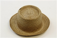 Sam Snead's Personal Churchill Ltd. Cocoanut Straw Long Oval Hat - Sam Snead Collection