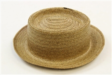 Sam Snead's Personal Churchill Ltd. Cocoanut Straw Long Oval Hat - Sam Snead Collection