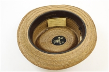 Sam Snead's Personal Churchill Ltd. Cocoanut Straw Long Oval Hat - Sam Snead Collection
