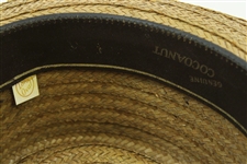 Sam Snead's Personal Churchill Ltd. Cocoanut Straw Long Oval Hat - Sam Snead Collection