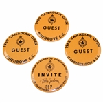 Sam Sneads RCGA Canadian Open Guest Badges - 1968, 1969 & 1971
