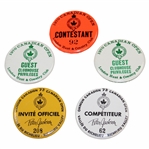 Sam Sneads RCGA Canadian Open & Peter Jackson Guest & Contestant Badges - 1970 & 1973
