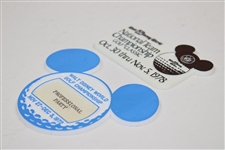 Sam Snead's 1972 & 1978 Walt Disney World Championship & National Team Championship Badges