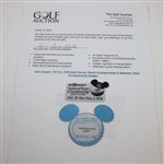 Sam Snead's 1972 & 1978 Walt Disney World Championship & National Team Championship Badges