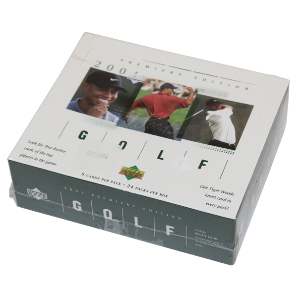Unopened 2001 Upper Deck Premier Edition Golf Card Box - Green