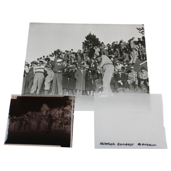 Demaret, Mangrum, & Heafner on Tee Alex J. Morrison Photo with Original Negative