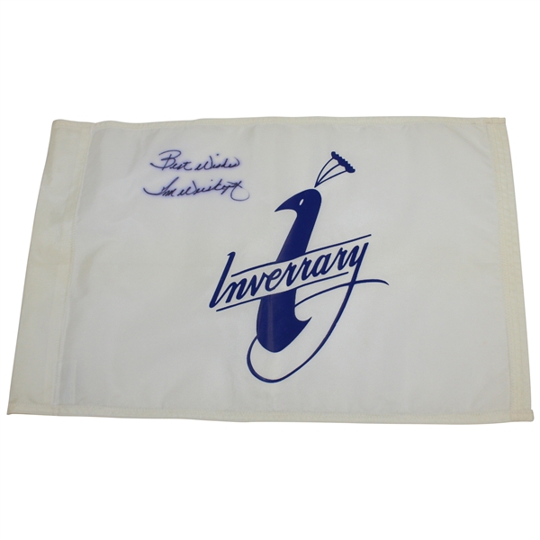 Tom Weiskopf Signed Inverrary Course Flag with Best Wishes JSA ALOA