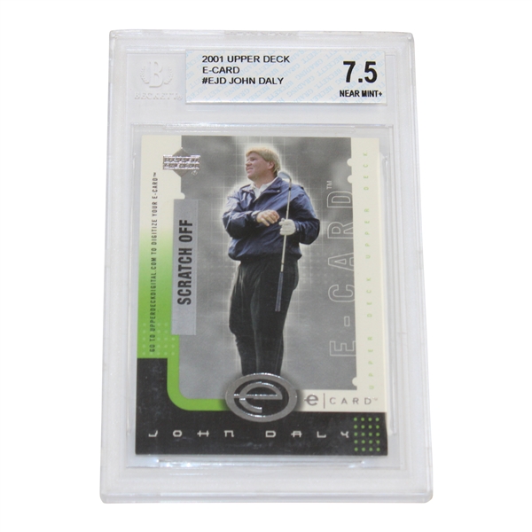 John Daly 2001 UD #EJD E-Card BECKETT #0001335752 NEAR MINT+ 7.5