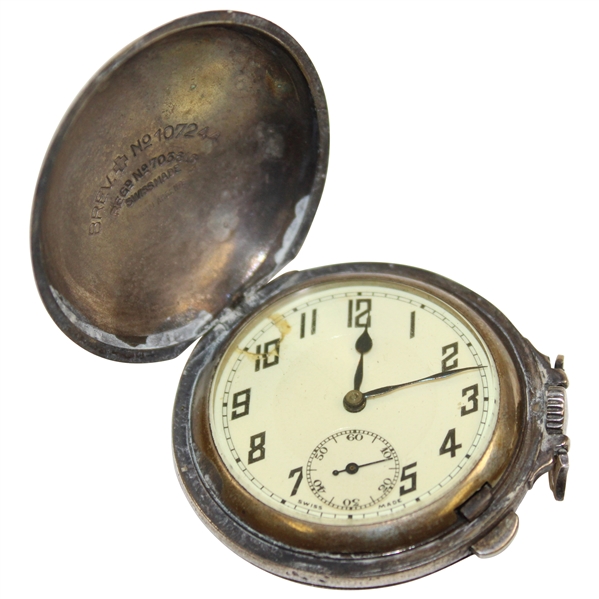 Circa 1930s Mesh Golf Ball Pocket Watch in Working Order 