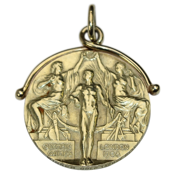 1908 Olympic Gold Medal - Golf 18K London Summer Games