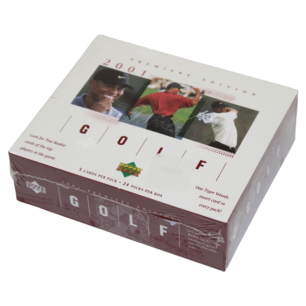 2001 Upper Deck Premiere Edition Golf Cards in Unopened Sealed Retail Box - Red
