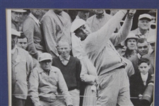 Ben Hogan Signed Mid Swing Magazine Page - Framed JSA #UU13684