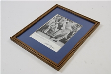 Ben Hogan Signed Mid Swing Magazine Page - Framed JSA #UU13684