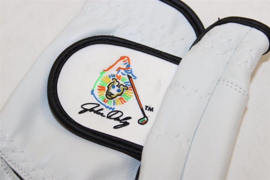 John Daly's Signed Personal 'The Lion' Logo Left-Handed White Golf Glove JSA ALOA