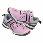 John Dalys Signed Personal Sqairz Pink Cancer Awareness Ribbon Golf Shoes - Size 12 JSA ALOA