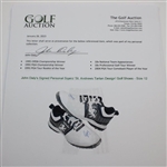 John Daly's Signed Personal Sqairz 'St. Andrews Tartan Design' Golf Shoes - Size 12 JSA ALOA