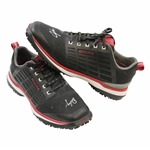 John Dalys Signed Personal Sqairz Black with Red & White Golf Shoes - Size 12 JSA ALOA