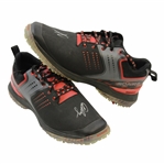 John Dalys Signed Personal Sqairz Black with Red Flames Golf Shoes - Size 12 JSA ALOA