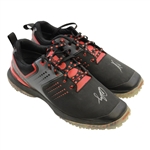 John Daly's Signed Personal Sqairz 'Black with Red Flames' Golf Shoes - Size 12 JSA ALOA