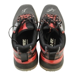 John Daly's Signed Personal Sqairz 'Black with Red Flames' Golf Shoes - Size 12 JSA ALOA