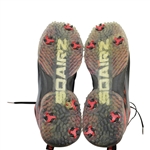 John Daly's Signed Personal Sqairz 'Black with Red Flames' Golf Shoes - Size 12 JSA ALOA