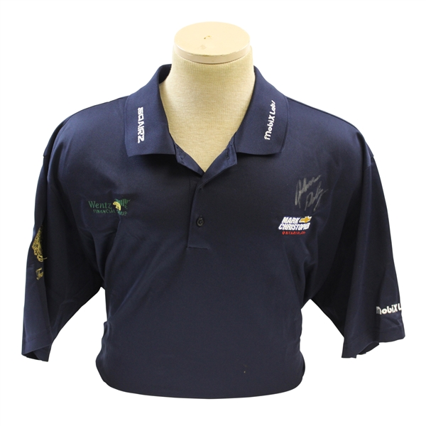 John Daly Signed Personal Match Worn Navy Golf Shirt with Sponsors - 3XL JSA ALOA