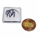 John Dalys Personal Custom Copper Wild Thing Golf Ball Marker in Signed Case w/Bag JSA ALOA