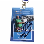 Defending Champ John Daly Signed 2022 PNC Personal Family Badge #058 JSA ALOA