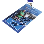 Defending Champ John Daly Signed 2022 PNC Personal Family Badge #058 JSA ALOA