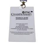 Defending Champ John Daly Signed 2022 PNC Personal Family Badge #058 JSA ALOA