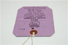 1959 Masters Tournament Sunday 4th Final Round Ticket #4611 with Original String