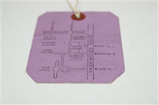 1959 Masters Tournament Sunday 4th Final Round Ticket #4611 with Original String