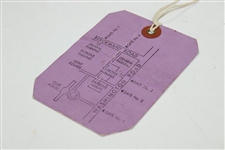 1959 Masters Tournament Sunday 4th Final Round Ticket #4611 with Original String