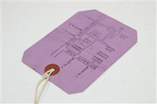 1959 Masters Tournament Sunday 4th Final Round Ticket #4611 with Original String